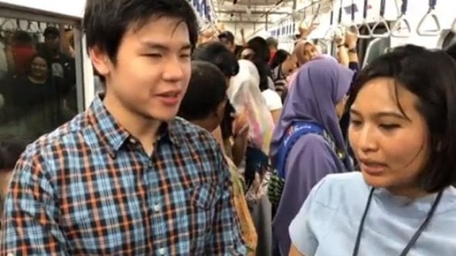 Naik MRT Jakarta, Curahan Hati Nicholas Sean Putra Ahok Curi Perhatian. Tangkapan layar (instagram.com/nachoseann)