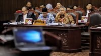 Suasana sidang lanjutan Perselisihan Hasil Pemilihan Umum (PHPU) sengketa Pilpres 2019 di Mahkamah Konstitusi, Jakarta, Selasa (18/6). [Suara.com/Muhaimin A Untung]