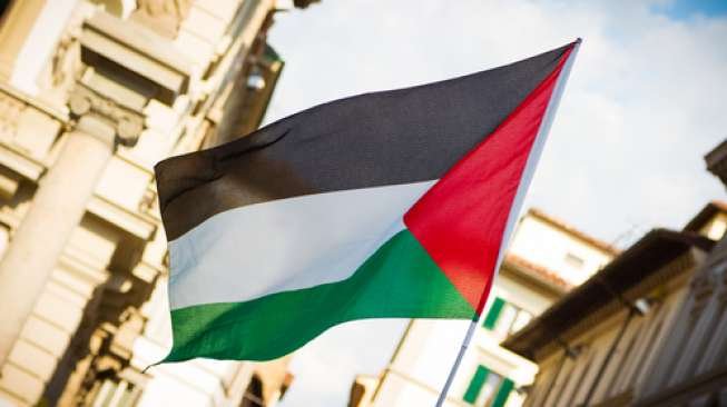 Ilustrasi bendera Palestina. (Shutterstock)