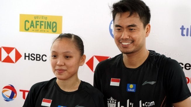 Pasangan ganda campuran Indonesia, Tontowi Ahmad/Winny Oktavina Kandow. (Ist)