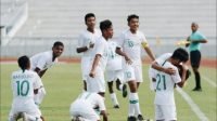 Para pemain tim nasional U-15 Indonesia merayakan gol. (Ist)