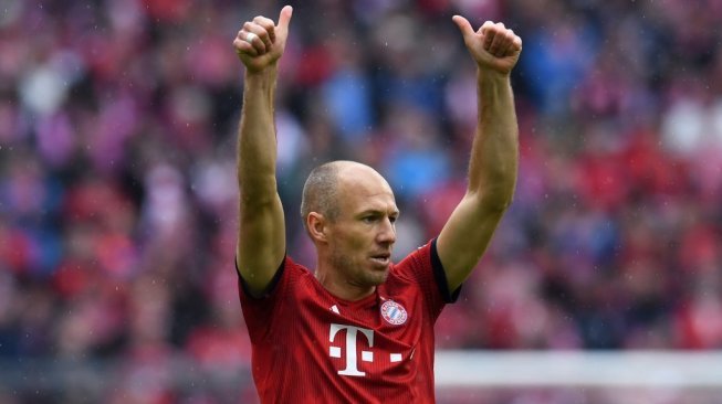 Winger gaek Bayern Munich, Arjen Robben. [Christof STACHE / AFP]