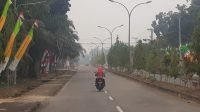 Kabut asap yang menyelimuti kabupaten muaro jambi. Foto: Uda/Jambiseru.com