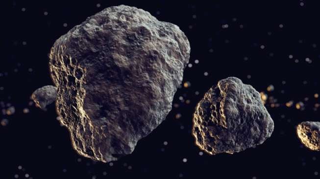 Ilustrasi asteroid (Shutterstock).