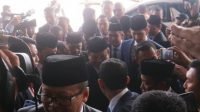 Prabowo Subianto dan Sandiaga Uno ke DPR. (Antara)