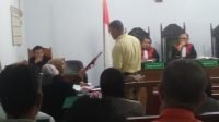Sidang lanjutan terdakwa Ketua dan Seketaris Serikat Mandiri Batanghari (SMB), Muslim (43) dan Deli Fitri (25). Foto: Yogi/Jambiseru.com