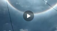 Screenshangat dari video warga yang merekam gerhana matahari cincin di batanghari. Foto: Rizki/Jambiseru.com