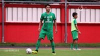 Achmad Jufriyanto mengikuti sesi latihan bersama tim barunya, Bahayangkara FC. (Dok. LIB).