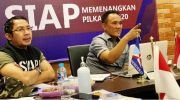 Ketua Bappilu Demokrat Andi Arief dan Sekretaris Bappilu Kamhar Lakumani. (Ist)