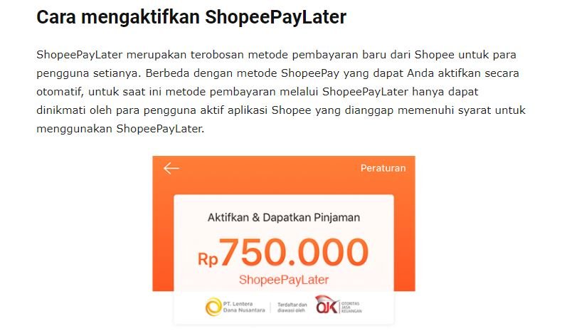 Shopee Pay Later, belanja bisa utang