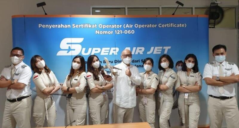 Maskapai Super Air Jet resmi diluncurkan.