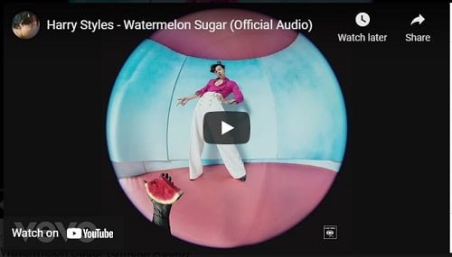 lirik lagu watermelon sugar