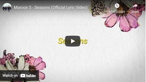 lirik lagu seasons