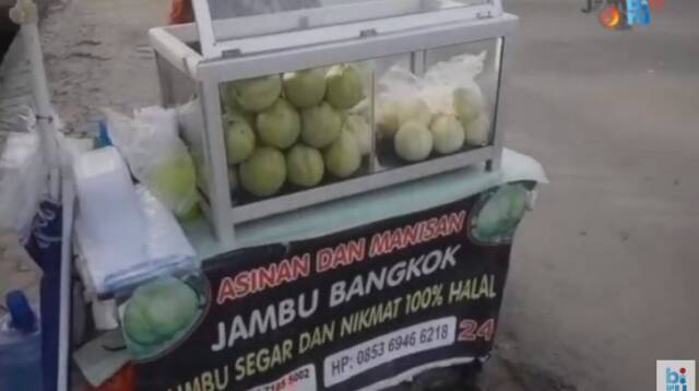Cemilan Segar Jambu Bangkok di Jambi
