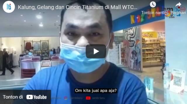 Kalung Gelang dan Cincin Titanium di Mall WTC Jambi