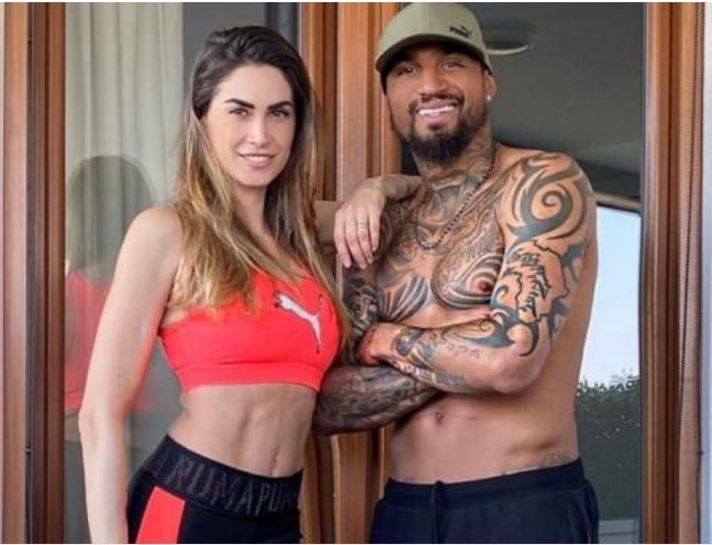 Melissa Satta dan Kevin-Prince Boateng.