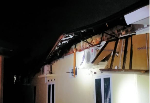 Bangunan rumdis wagub jambi pasca kebakaran