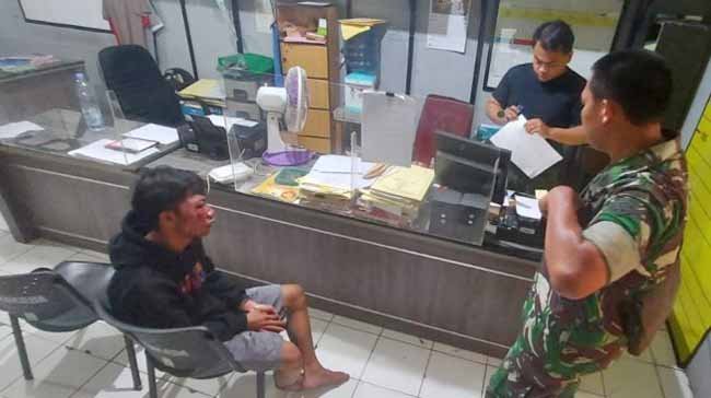 Begal Habis Dihajar 2 Anggota TNI