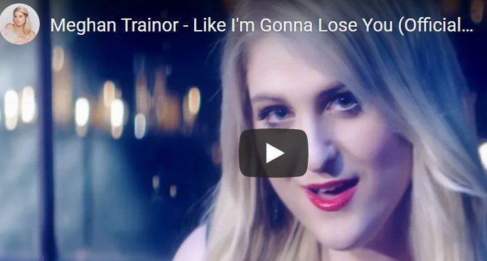 Lirik Lagu Like I'm Gonna Lose You - Meghan Trainor