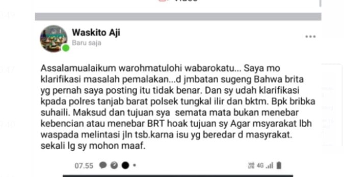 Klarifikasi Klarifikasi