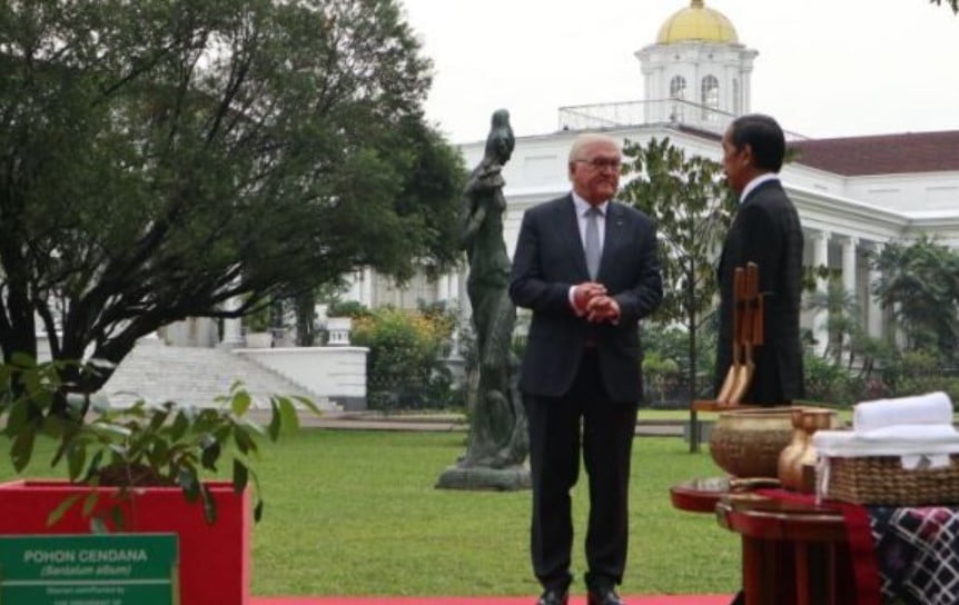 Presiden Federasi Jerman Frank-Walter Steinmeier temui Presiden Jokowi di Istana Bogor