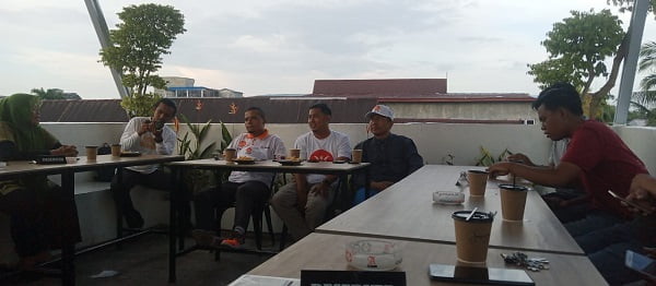 Saat DPD PKS Tanjabbar Coffe Day Bersama Jurnalis