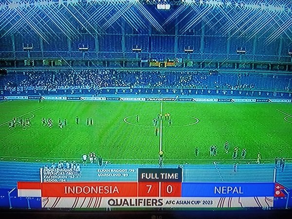 Skor akhir Timnas Indonesia vs Nepal