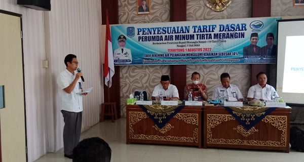 Perumda Tirta Merangin Sosialisasikan Kenaikan Tarif Dasar Air Minum