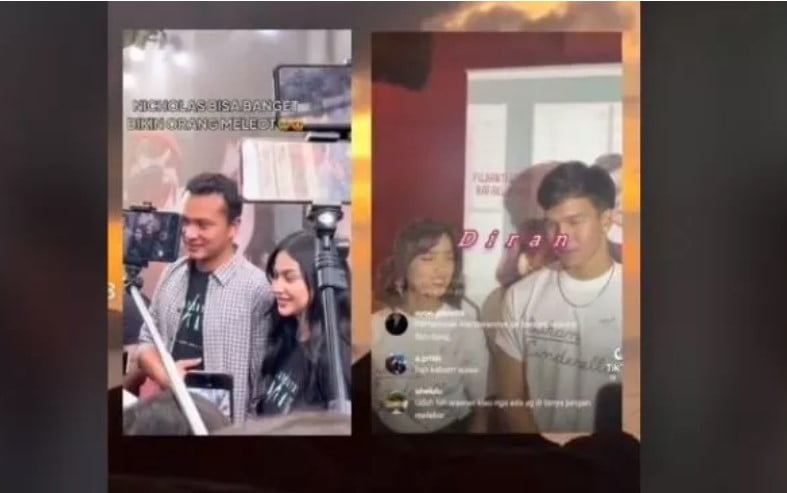 Beda Sikap Fuji dan Ariel Tatum saat Press Screening Beda Sikap Fuji dan Ariel Tatum saat Press Screening