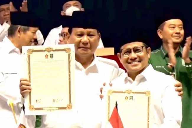 Gerindra dan PKB Tandatangani Deklarasi Koalisi