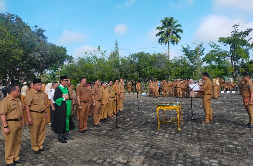 Pengambilan sumpah jabatan 23 pejabat Pemkab Batanghari oleh Bupati Fadhil Arief