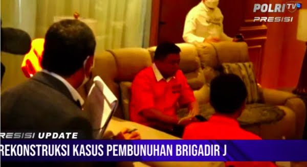 Rekonstruksi kematian Brigadir J yang digelar Polri