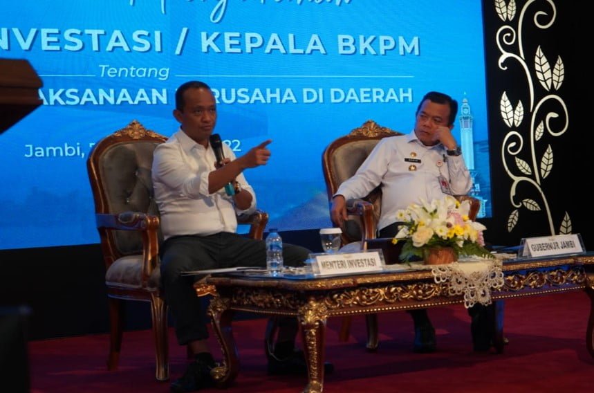 Al Haris pada Silahturahmi dan Pemberian Arahan Menteri Investasi RI kepada Pelaku Usaha UMKM, Kadin dan HIPMI