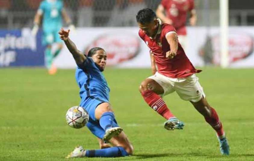 Laga FIFA Matchday Timnas Indonesia vs Timnas Curacao. (Footbaal.Jambiseru.com)