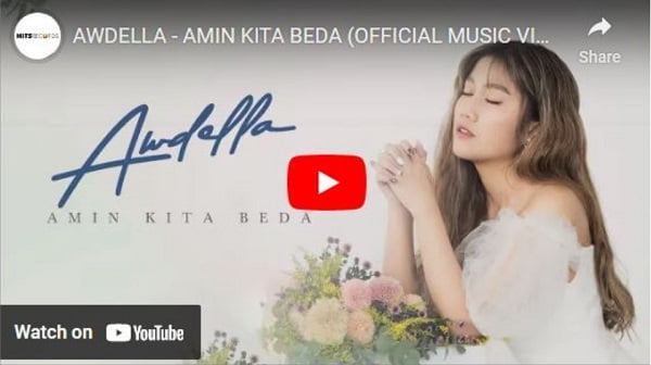 Lagu Amin Kita Beda - Awdella. (Lyrics.Jambiseru.com)