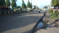 Jalan Batanghari tampak sepi psca larangan Truk Batu Bara Melintas. Foto: Rizki/Jambiseru.com