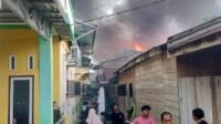 Situasi saat kebakaran di Kuala Tungkal.