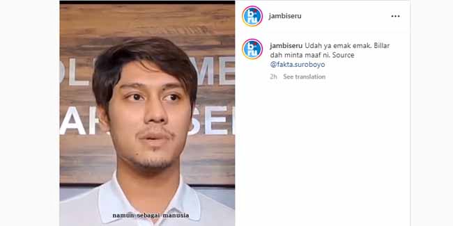 Video Rizky Billar Sudah Minta Maaf Video Rizky Billar Sudah Minta Maaf