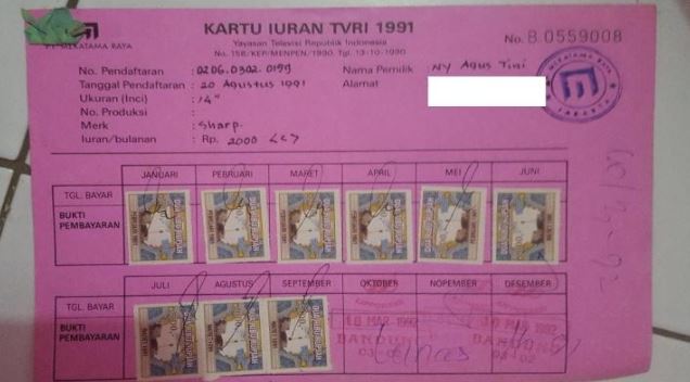 Tagihan Televisi Tagihan Televisi