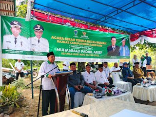 Wabup Bakhtiar Hadiri Acara Bedah Rumah Baznas