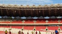 Para pemain Timnas Indonesia saat latihan menjelang laga perdana Piala AFF 2022. (Antaranews.com)