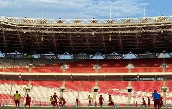Para pemain Timnas Indonesia saat latihan menjelang laga perdana Piala AFF 2022. (Antaranews.com) Para pemain Timnas Indonesia saat latihan menjelang laga perdana Piala AFF 2022. (Antaranews.com)
