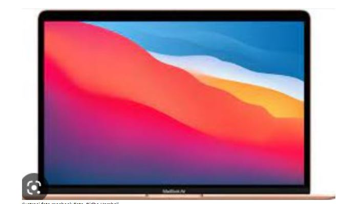 Ilustrasi harga laptop macbook terbaru.