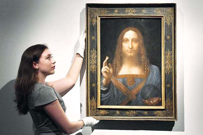 lukisan salvator mundi karya leonardo da vinci