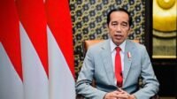 Presiden Jokowi saat menyampai pengumuman pencabutan status pandemi.