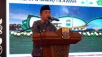 Gubernur Jambi, Al Haris saat hadiri Launching Seleksi Tilawatil Qur’an dan Musabaqah Al-Hadits (STQH) XXVII Tingkat Nasional Tahun 2023 di Provinsi Jambi.