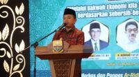 Gubernur Jambi, Al Haris saat memberi kata sambutan pada Pelantikan Pengurus Dewan Pimpinan Wilayah (DPW) Syarikat Islam Provinsi Jambi Periode 2023-2025.