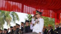 Gubernur Jambi, Al Haris bertindak sebagai Inspektur upcara pada peringatan HUT RI ke-78.