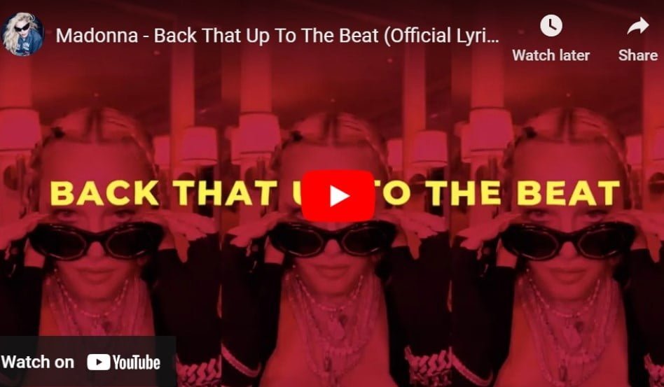 Lagu Back That Up To The Beat – Madonna.