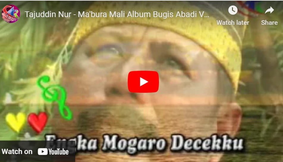 Lagu Bugis Ma’bura Mali – Tajuddin Nur. Lagu Bugis Ma’bura Mali – Tajuddin Nur.